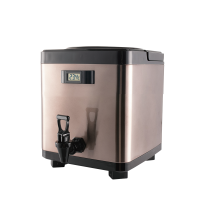 DaZheng Coffee Stainless Steel Milk Tea Suqare Tea Bucket Insulated Barrel for the Cafeteria Cafe Shop for Guests to Drink