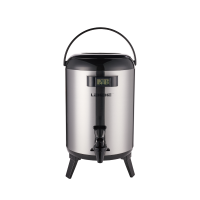 DaZheng Coffee Stainless Steel Milk Tea Suqare Tea Bucket Insulated Barrel for the Cafeteria Cafe Shop for Guests to Drink