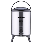 DaZheng Coffee Stainless Steel Milk Tea Suqare Tea Bucket Insulated Barrel for the Cafeteria Cafe Shop for Guests to Drink
