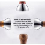 Pear Wood Handle Coffee Espresso Tools Tamper