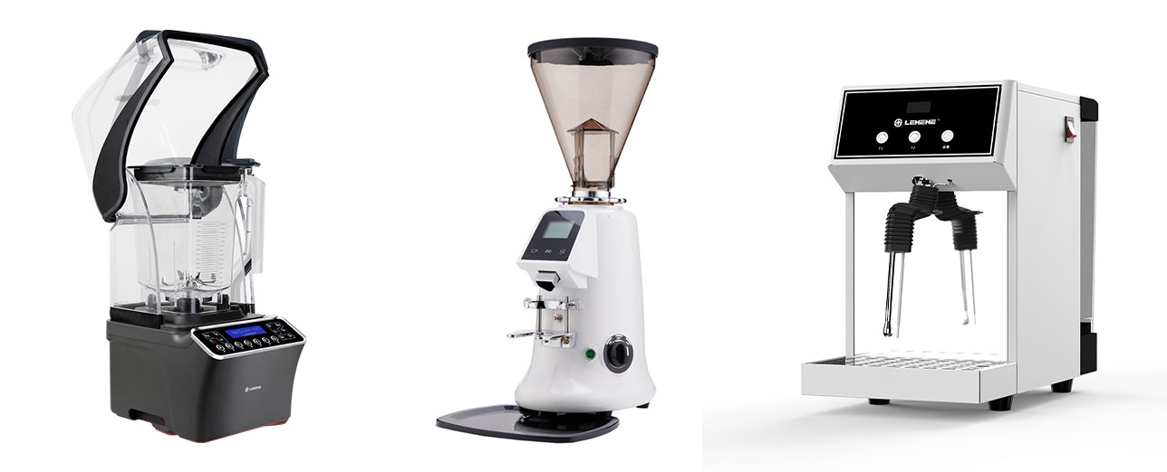 Commercial catering machines, smoothie blenders, coffee grinders and milk steamers.