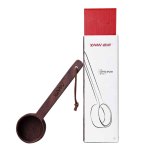 YAMI Black Walnut Tea Spoon Coffee Scoop Short Handle Seasoning Measure Wood Spoon