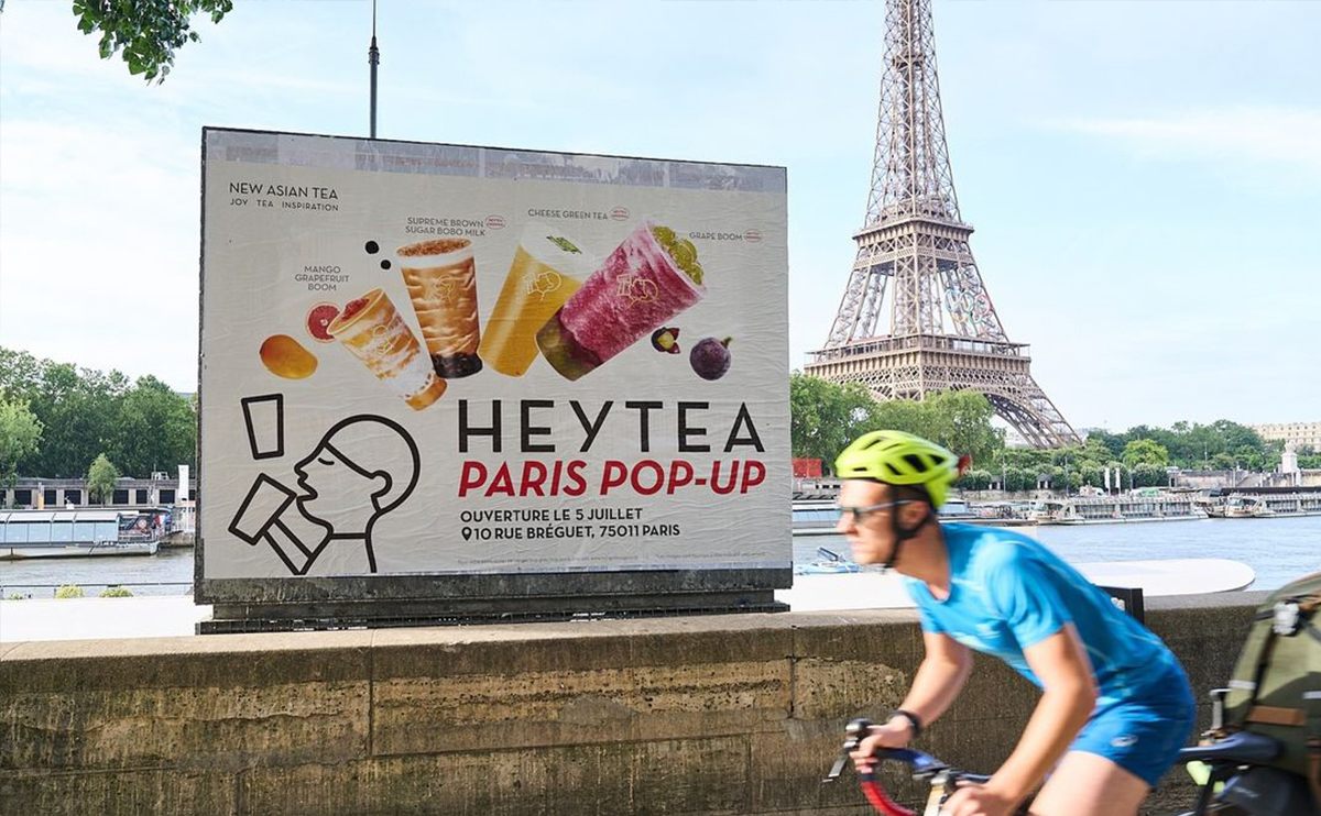 heytea popup shop in paris