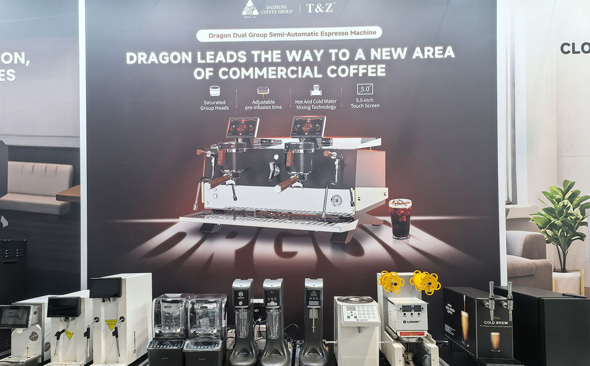 2026 nra show dazheng coffee group commercial 2 groupcoffee machine manufacturer automatic bubble tea machine